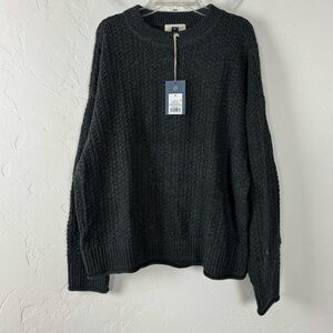 Target Universal‎ Thread Sweater Crew Neck Pullover Knit Charcoal Gray Solid Top